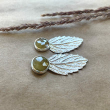 Load image into Gallery viewer, Thrive Earrings | Lemon Balm & Yellow Sapphire
