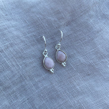 Load image into Gallery viewer, Rise Earrings | Silver & Pink Chalcedony
