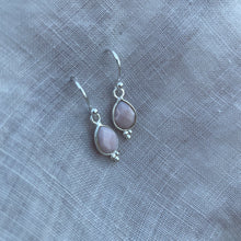Load image into Gallery viewer, Rise Earrings | Silver & Pink Chalcedony