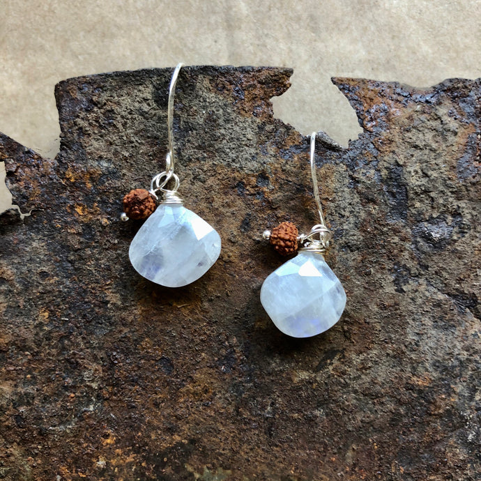 Moonstone | Large Gemstone Earrings