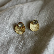 Load image into Gallery viewer, Dìon Earrings | Labradorite & Gold