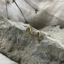 Load image into Gallery viewer, Joy Studs | Labradorite & Gold