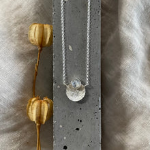 Load image into Gallery viewer, Dìon Necklace | Rainbow Moonstone & Silver