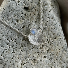 Load image into Gallery viewer, Dìon Necklace | Rainbow Moonstone & Silver