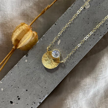 Load image into Gallery viewer, Dìon Necklace | Rainbow Moonstone & Gold