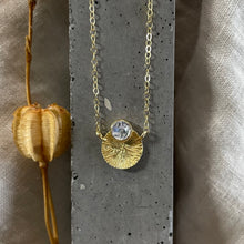 Load image into Gallery viewer, Dìon Necklace | Rainbow Moonstone & Gold