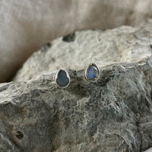 Load image into Gallery viewer, Joy Studs | Labradorite & Silver