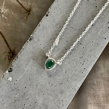 Load image into Gallery viewer, Joy Necklace | Emerald & Silver