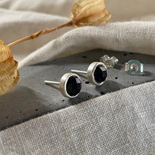Load image into Gallery viewer, Realm Studs | Onyx & Silver