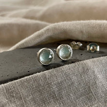 Load image into Gallery viewer, Realm Studs | Green Amethyst & Silver