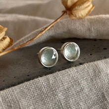 Load image into Gallery viewer, Realm Studs | Green Amethyst & Silver