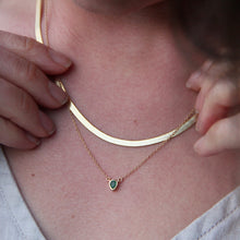 Load image into Gallery viewer, Joy Necklace | Emerald & Silver