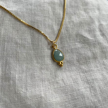 Load image into Gallery viewer, Rise Necklace | Aquamarine & Gold