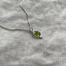 Load image into Gallery viewer, Rise Necklace | Peridot & Silver