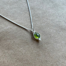 Load image into Gallery viewer, Rise Necklace | Peridot & Silver