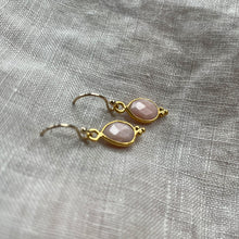Load image into Gallery viewer, Rise Earrings | Gold & Pink Chalcedony