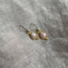 Load image into Gallery viewer, Rise Earrings | Gold & Pink Chalcedony