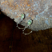 Load image into Gallery viewer, Grow Earrings | Moss Aquamarine