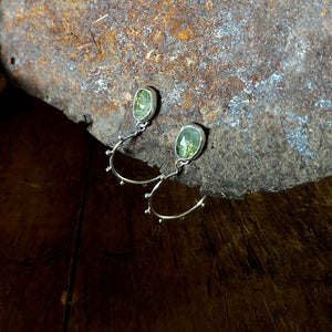 Grow Earrings | Moss Aquamarine