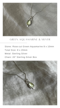 Load image into Gallery viewer, Green Aquamarine Spectrum Necklace | Silver