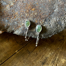 Load image into Gallery viewer, Grow Earrings | Moss Aquamarine