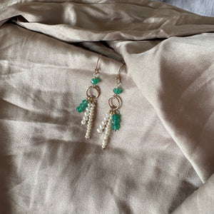 Chrysoprase & Gold | Earrings