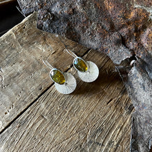 Load image into Gallery viewer, Early Light Earrings 2.0 | Olive Vesuvianite