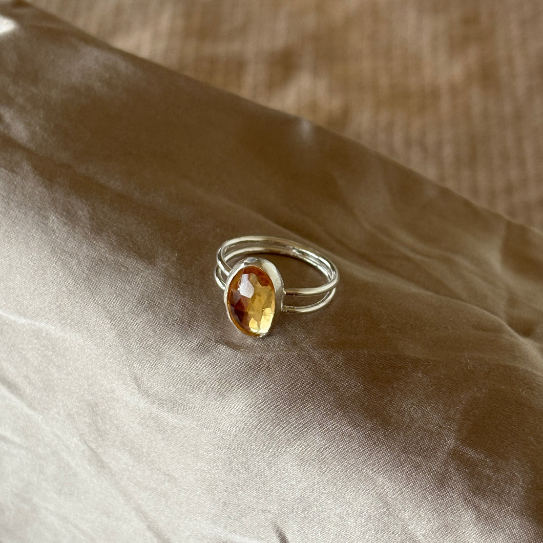 Citrine & Silver | size 6-8