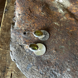 Early Light Earrings 2.0 | Olive Vesuvianite