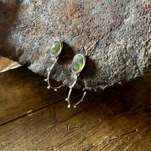 Load image into Gallery viewer, Grow Earrings | Moss Aquamarine