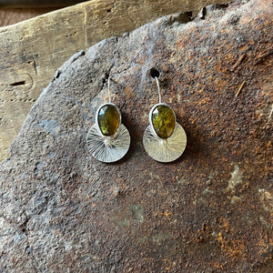 Early Light Earrings 2.0 | Olive Vesuvianite