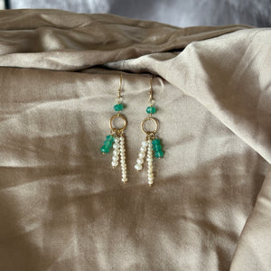 Chrysoprase & Gold | Earrings