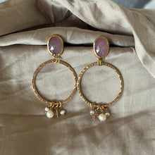 Load image into Gallery viewer, Empress Earrings | Pink Sapphire &amp; Gold