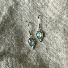 Load image into Gallery viewer, Lūma Earrings | Labradorite &amp; Silver