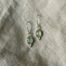 Load image into Gallery viewer, Lūma Earrings | Prehnite &amp; Silver