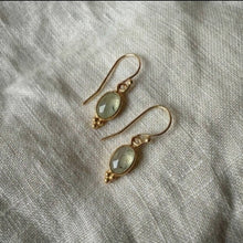 Load image into Gallery viewer, Lūma Earrings | Prehnite &amp; Gold