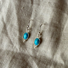 Load image into Gallery viewer, Lūma Earrings | Turquoise &amp; Silver