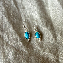 Load image into Gallery viewer, Lūma Earrings | Turquoise &amp; Silver
