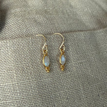Load image into Gallery viewer, Lūma Earrings | Rainbow Moonstone &amp; Gold