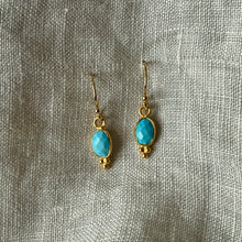 Load image into Gallery viewer, Lūma Earrings | Turquoise &amp; Gold