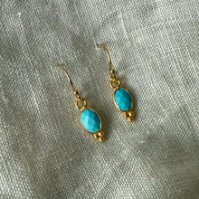 Load image into Gallery viewer, Lūma Earrings | Turquoise &amp; Gold