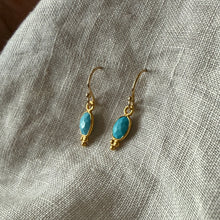 Load image into Gallery viewer, Lūma Earrings | Turquoise &amp; Gold