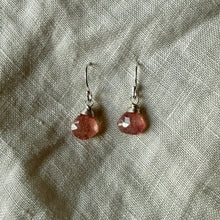 Load image into Gallery viewer, Ava Earrings | Cranberry Quartz