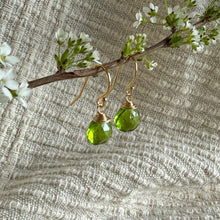 Load image into Gallery viewer, Ava Earrings | Peridot Quartz