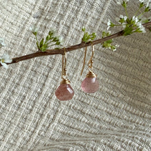 Load image into Gallery viewer, Ava Earrings | Cranberry Quartz
