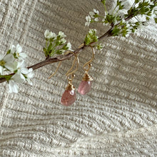 Load image into Gallery viewer, Ava Earrings | Cranberry Quartz