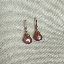 Load image into Gallery viewer, Ava Earrings | Cranberry Quartz