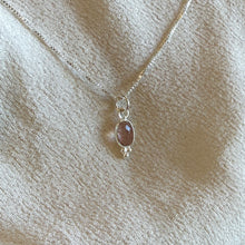 Load image into Gallery viewer, Lūma Necklace | Cranberry Quartz &amp; Silver