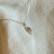 Load image into Gallery viewer, Lūma Necklace | Cranberry Quartz &amp; Silver