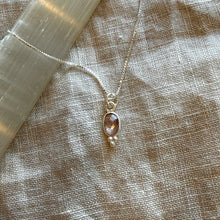 Load image into Gallery viewer, Lūma Necklace | Cranberry Quartz &amp; Silver